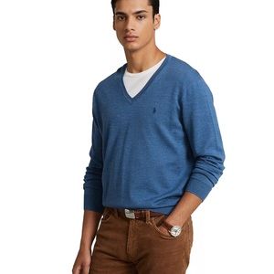 Polo Ralph Lauren Men’s Cotton Sweater in blue